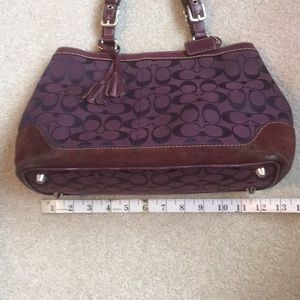 Coach purple/wine color purse/pocketbook preloved